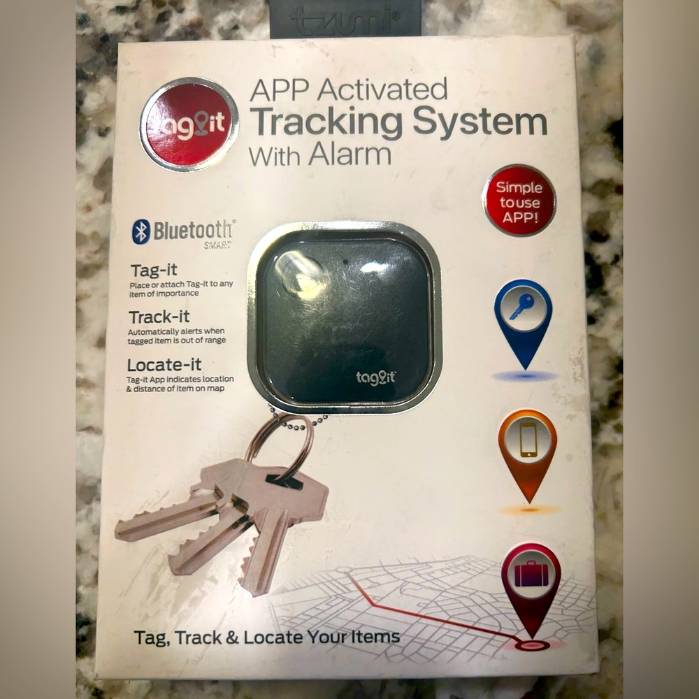 Tag It Discrete Bluetooth Tracking Device NIB